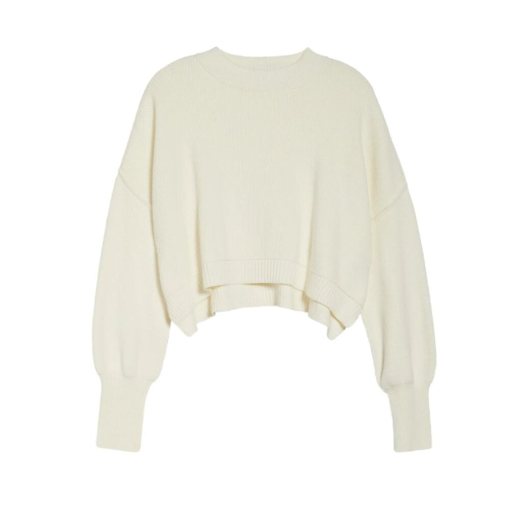 NEW FREE PEOPLE Easy Street Crop Sweater for women 1225 3t0